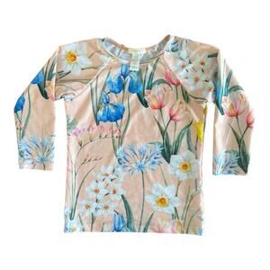 Popupshop Girls’ Rashguard Size 8 Floral